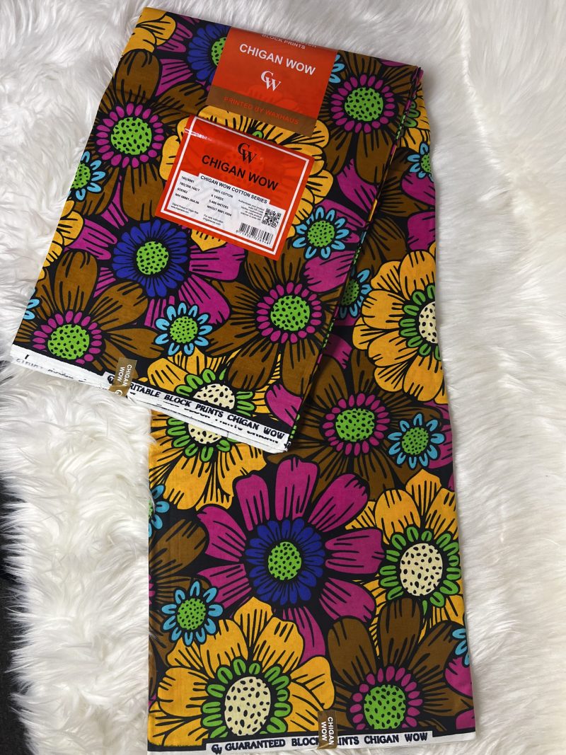 6yards Ankara Fabric,100% Cotton