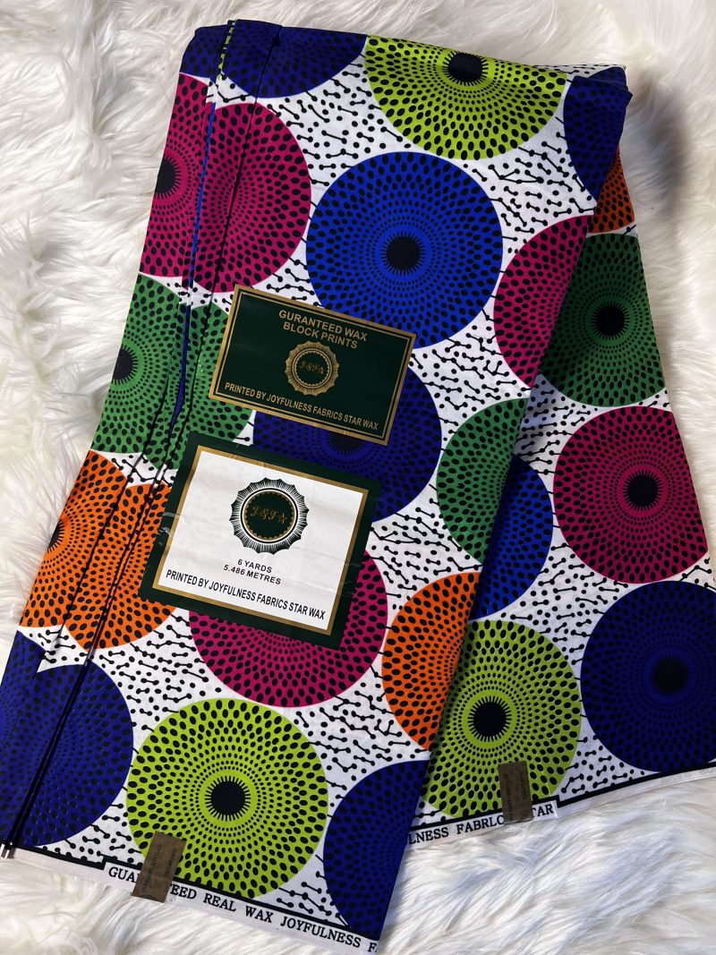 6yards Ankara Fabric,50% cotton