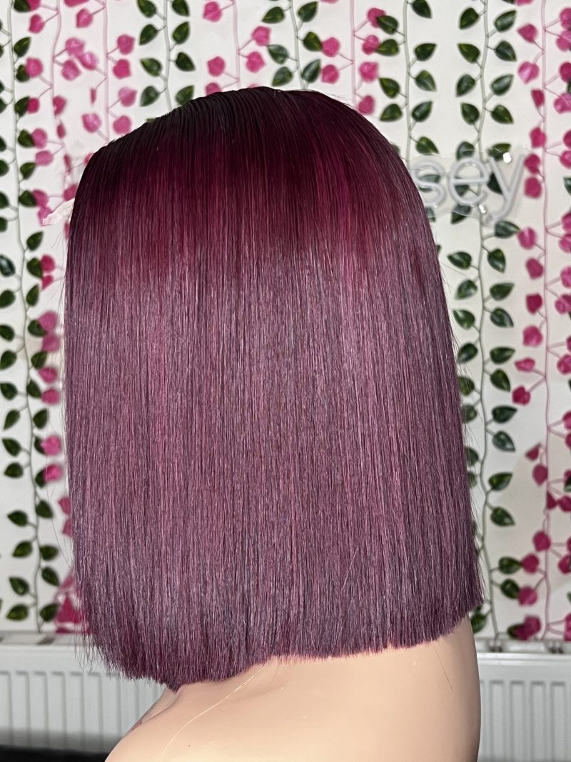 10" SDD Vietnam Bone Straight (Burgundy with dark root)