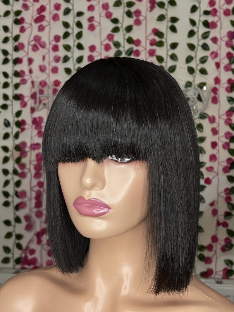 8” SDD Vietnam bone straight black fringe