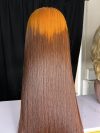 26”,400g with 2x6 closure SDD Vietnam bone straight(orange/brown) - Image 4