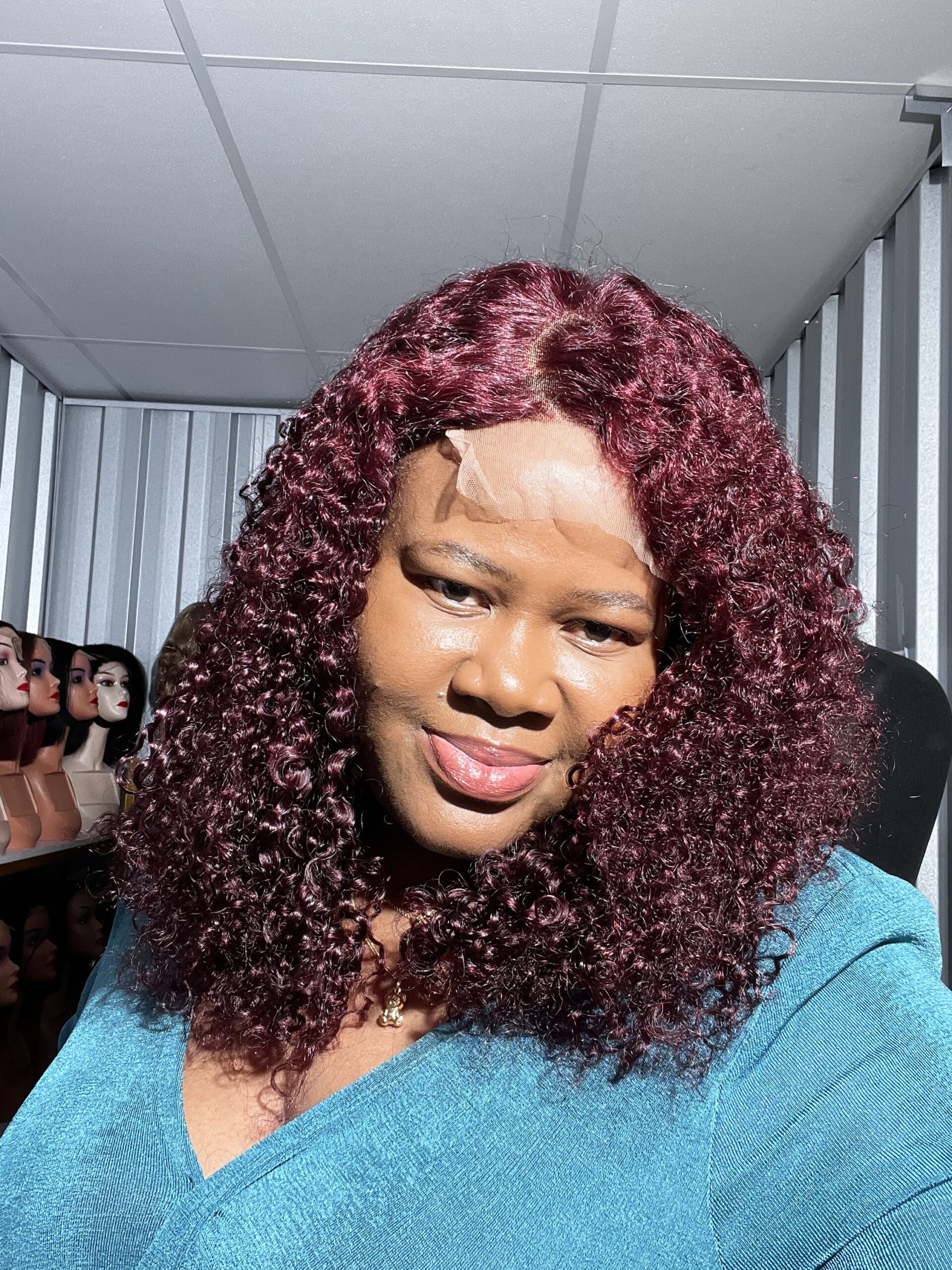 16” burgundy pixie with 4x4 closure - Image 4